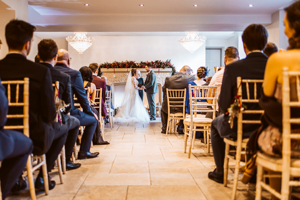 Tyn Dwr Hall Wedding Photography wedding ceremony in North Wales